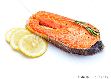 Crispy roasted salmon steak 26965835