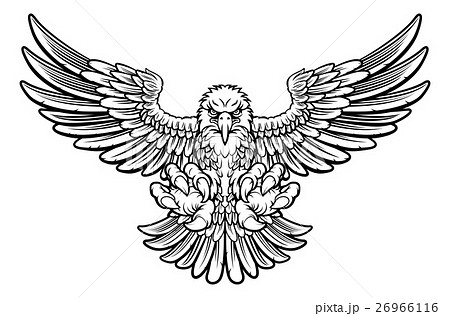 Ferocious Eagle Stock Illustration