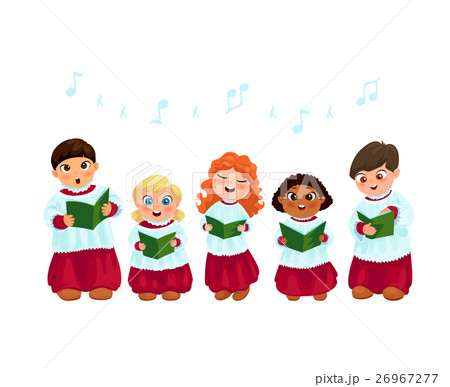 Caroling kids set 26967277