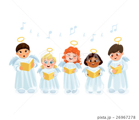 Caroling kids set 26967278