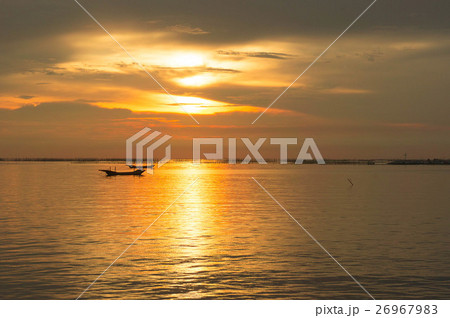 Sea evening sun at sunset. 26967983