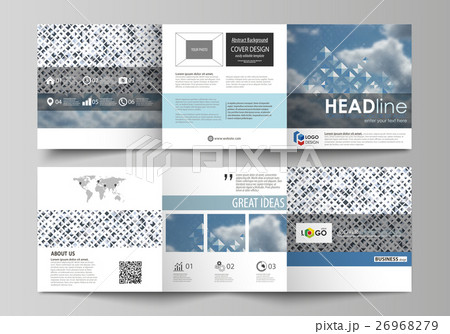 Business templates for tri fold square brochures 26968279