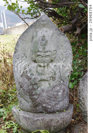 信州の文化財　名工　守屋貞治の石仏　馬頭観世音菩薩像　正面縦（伊那市西春近赤木） 26968764