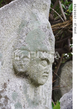 信州の文化財　名工　守屋貞治の石仏　馬頭観世音菩薩像　右頭部側面縦（伊那市西春近赤木） 26968768