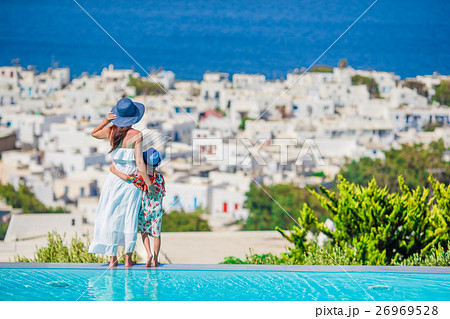 Adorable little girl and young mother in outdoor 26969528