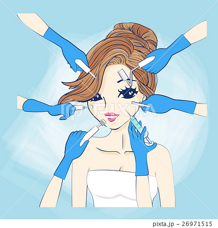 cartoon woman and cosmetology 26971515