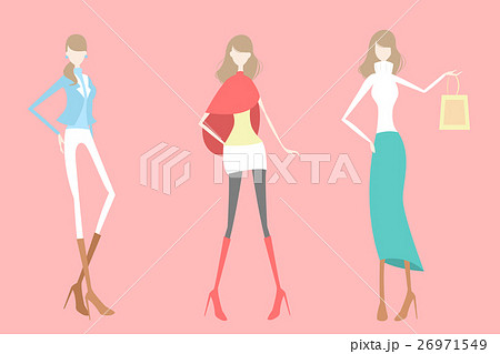 cartoon woman is shopping 26971549