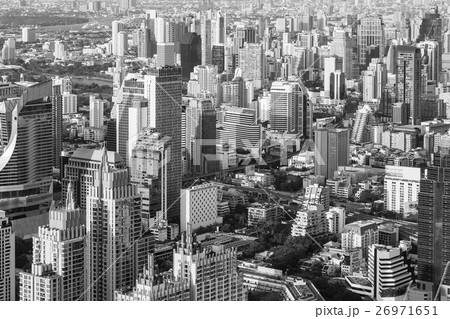 City downtown office aerial view 26971651