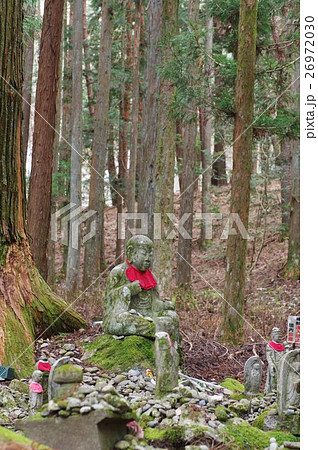 信州の文化財　名工　守屋貞治の石仏　賽の河原地蔵尊（駒ヶ根市光前寺）　初冬の風景 26972030