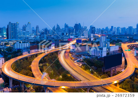 Long exposure, highway road curved Long exposure, highway road curved 26972359