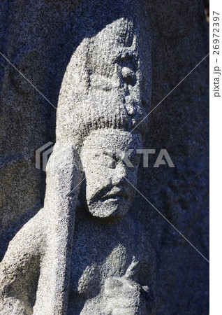 信州の文化財 名工 守屋貞治の石仏 青面金剛像 右俯瞰拡大(長野県中川村田島) 信州の文化財 名工 守屋貞治の石仏 青面金剛像 右俯瞰拡大(長野県中川村田島) 26972397