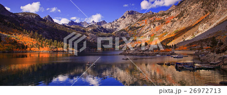 Lake Sabrina Fall Panorama 26972713