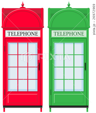 Two vintage telephone booths Two vintage telephone booths 26972969