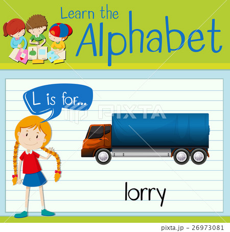 Flashcard letter L is for lorryのイラスト素材 [26973081] - PIXTA