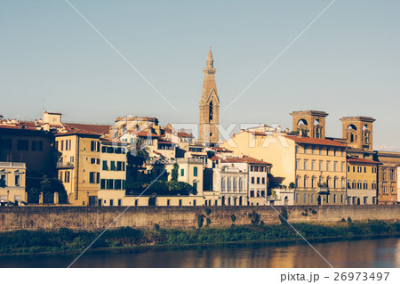 City of Florence, Tuscany, Italy. Arno river City of Florence, Tuscany, Italy. Arno river 26973497