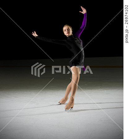 Young girl figure skater Young girl figure skater 26974102