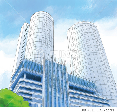 Jr高島屋ツインタワーのイラスト素材