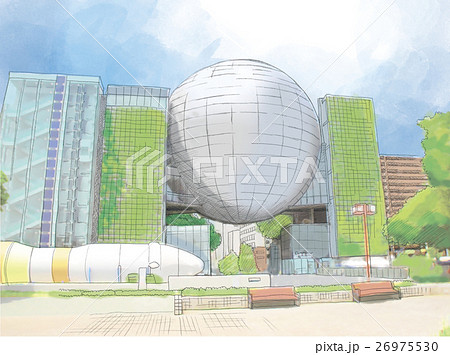 名古屋市科学館のイラスト素材