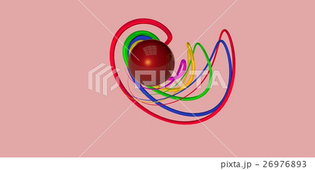 Multicolored decorative balls. 3D illustration Multicolored decorative balls. 3D illustration 26976893