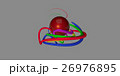 Multicolored decorative balls. 3D illustration 26976895