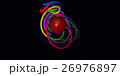 Multicolored decorative balls. 3D illustration 26976897