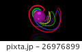 Multicolored decorative balls. 3D illustration 26976899