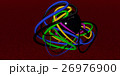 Multicolored decorative balls. 3D illustration 26976900