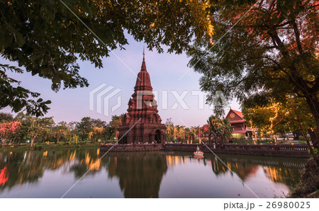 Pagoda middle water Huay Kaew temple 26980025