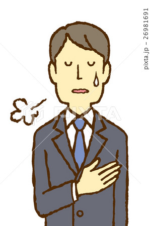 若いサラリーマン 冷や汗 若いサラリーマン 冷や汗 26981691