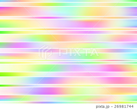 カラフルなグラデーションのストライプ 26981744