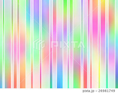 カラフルなグラデーションのストライプ 26981749