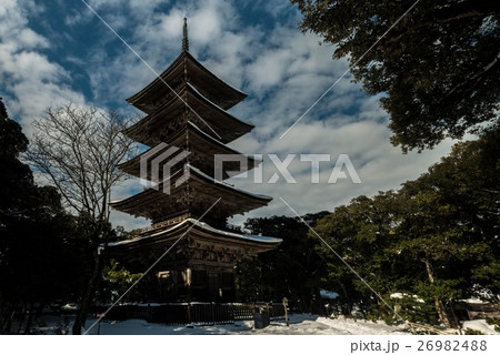 妙成寺の雪景色 妙成寺の雪景色 26982488