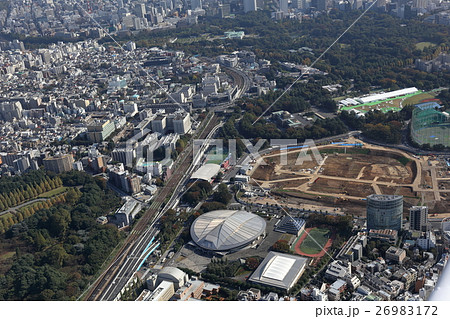国立競技場付近を空撮 国立競技場付近を空撮 26983172
