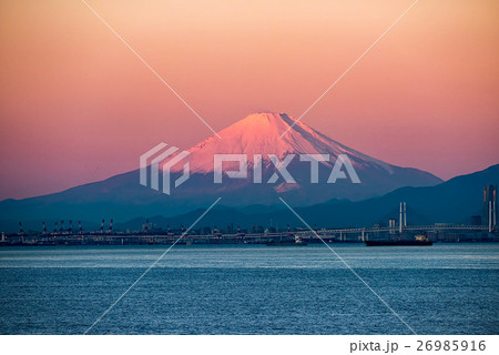 東京湾の富士山　海ほたるの眺望 26985916