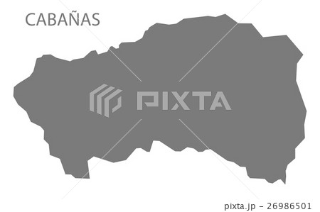 Cabanas El Salvador Map grey 26986501