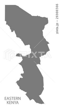 Eastern Kenya Map grey Eastern Kenya Map grey 26986566