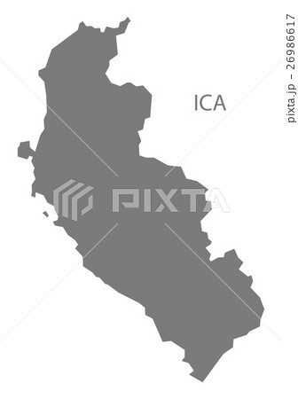 Ica Peru Map grey 26986617