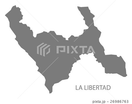 La Libertad Peru Map grey 26986763
