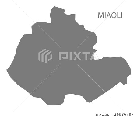 Miaoli Taiwan Map grey 26986787
