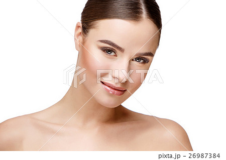 Beautiful Young Woman with Clean Fresh Skin 26987384