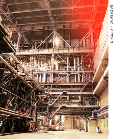 Pipes inside energy plant 26989298