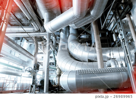 Industrial zone, Steel pipelines and cables 26989965