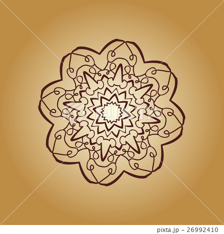 Vintage vector mandala print. Hand drawn abstract 26992410