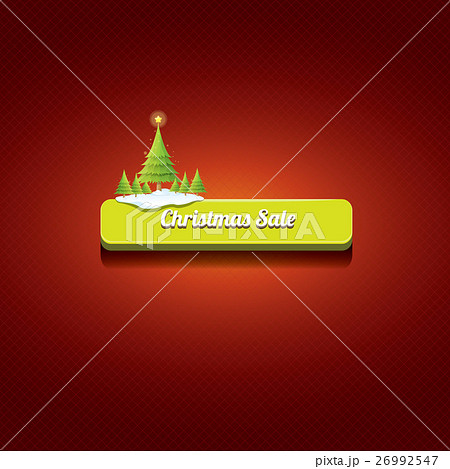 Christmas vector green button with christmas tree Christmas vector green button with christmas tree 26992547
