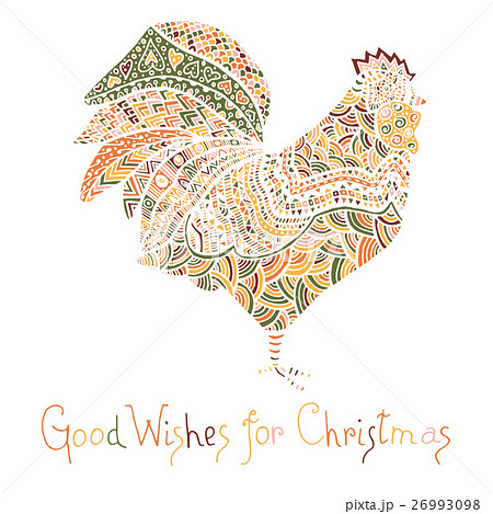 Hand drawn sketch in the shape of a rooster 26993098