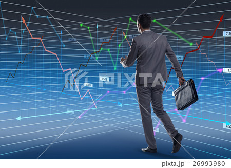 Businessman walking in business concept Businessman walking in business concept 26993980