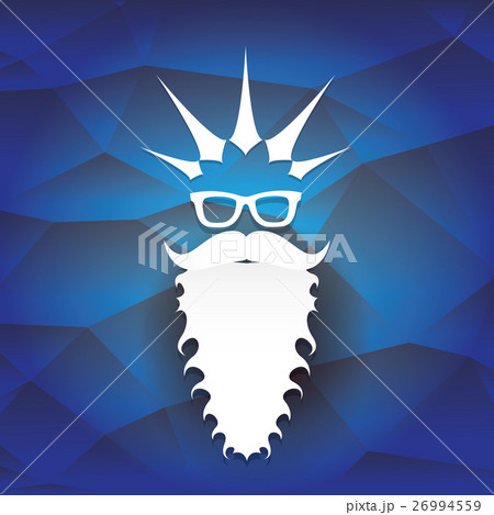 vector Christmas hipster santa claus greeting card vector Christmas hipster santa claus greeting card 26994559
