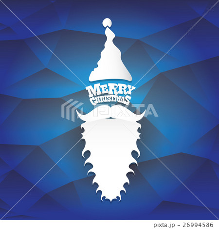 vector Christmas hipster santa claus greeting card vector Christmas hipster santa claus greeting card 26994586