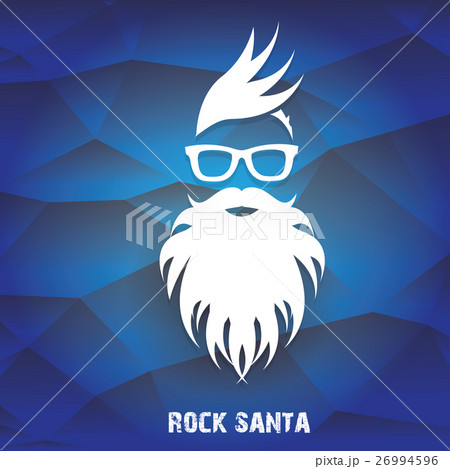 vector Christmas hipster santa claus greeting card vector Christmas hipster santa claus greeting card 26994596