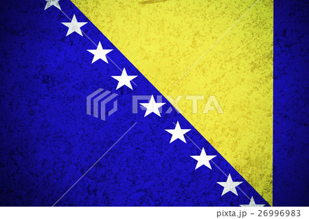 Bosnia and herzegovina national flag illustration Bosnia and herzegovina national flag illustration 26996983
